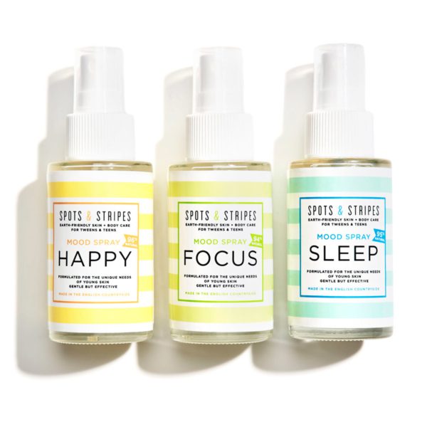 Natural aromatherapy spray set and mood spray set of 3 by Spots & Stripes